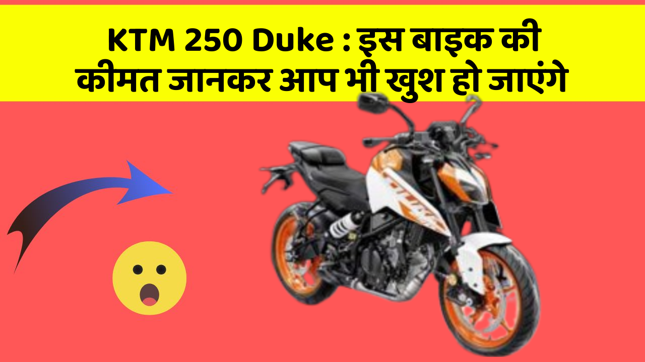 KTM 250 Duke: इस बाइक की कीमत जानकर आप भी खुश हो जाएंगे